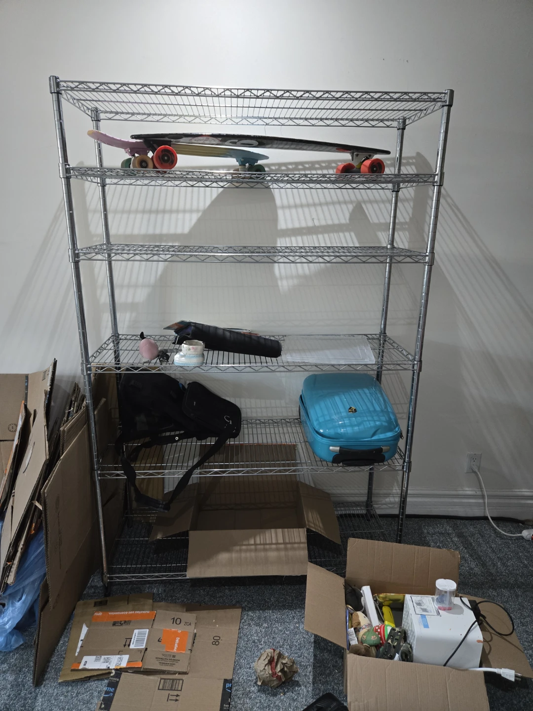 2 Metal Wire Shelving Unit
