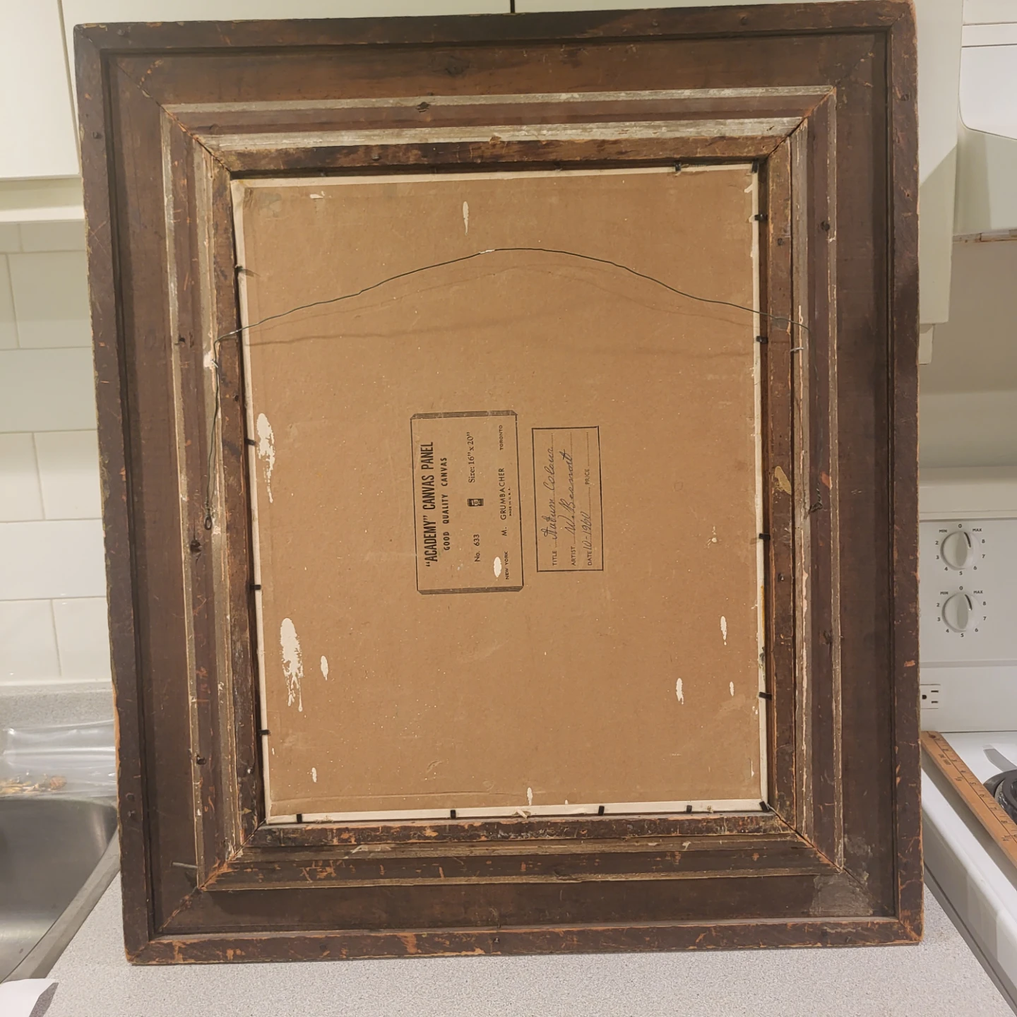 Autumn Landscape Painting by W. Bernat, 16" x 20" - photo 3