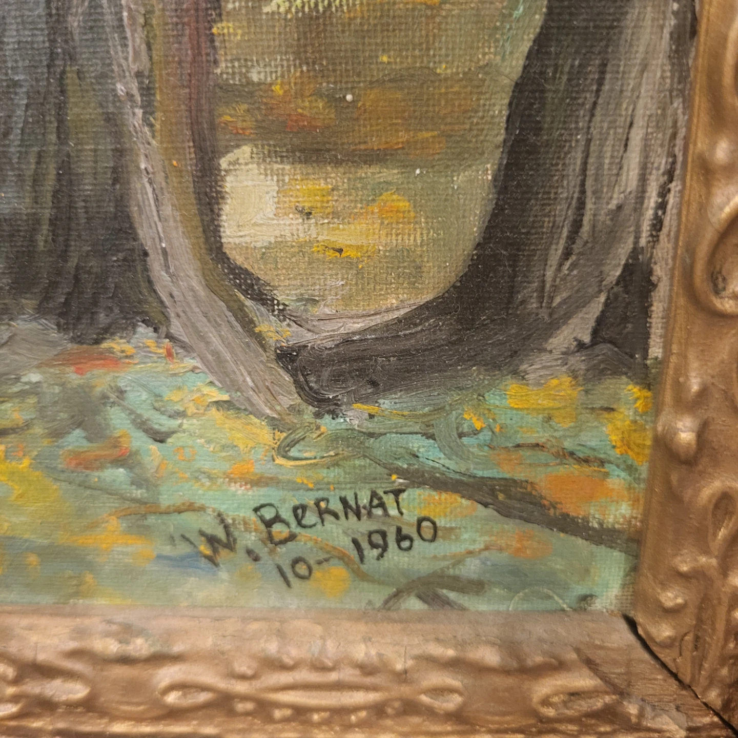 Autumn Landscape Painting by W. Bernat, 16" x 20" - photo 5