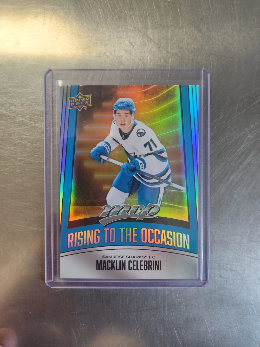 Macklin Celebrini Upper Deck MVP Hockey Card