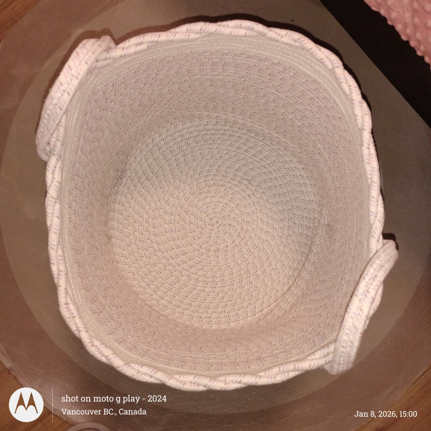 Woven Rope Basket with Handles - photo 3