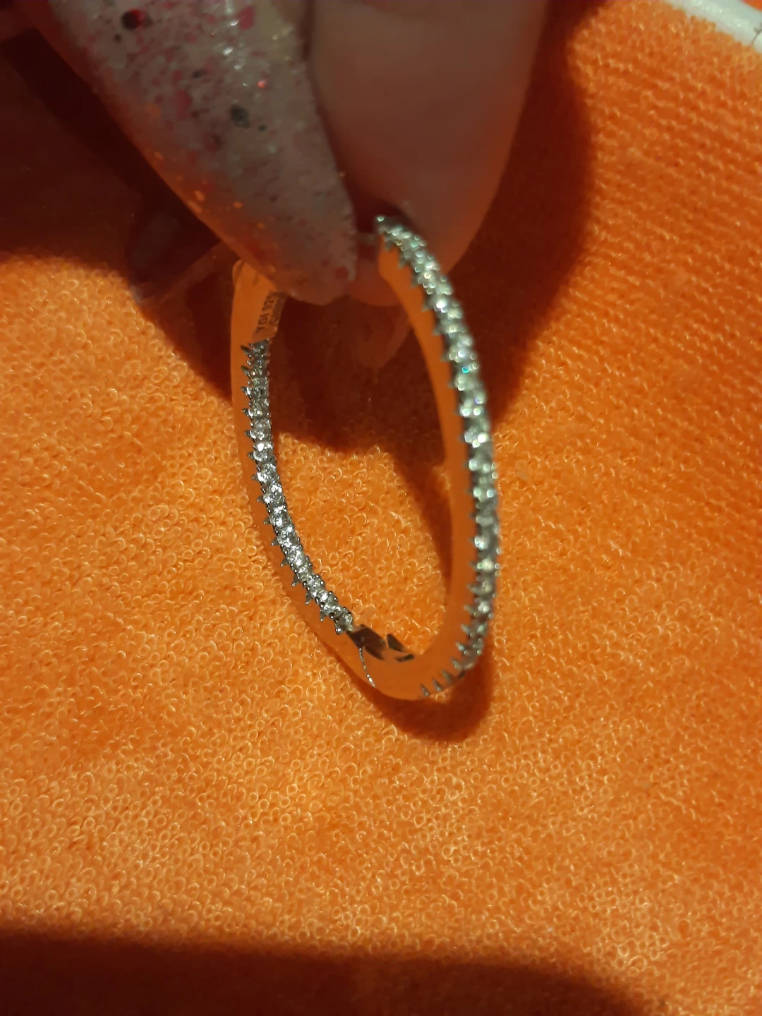 Genuine solid sterling silver Tennis EARRINGS - photo 4