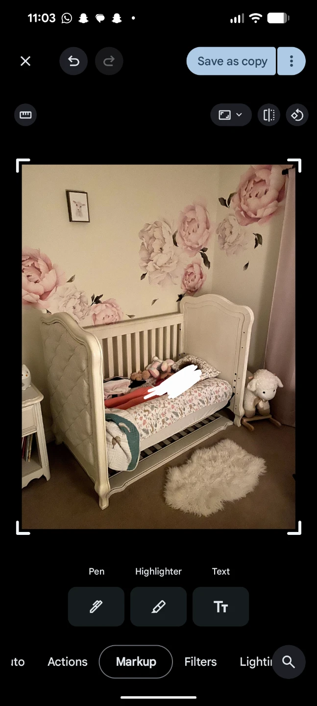 Tufted Baby Crib, Cream White - photo 4