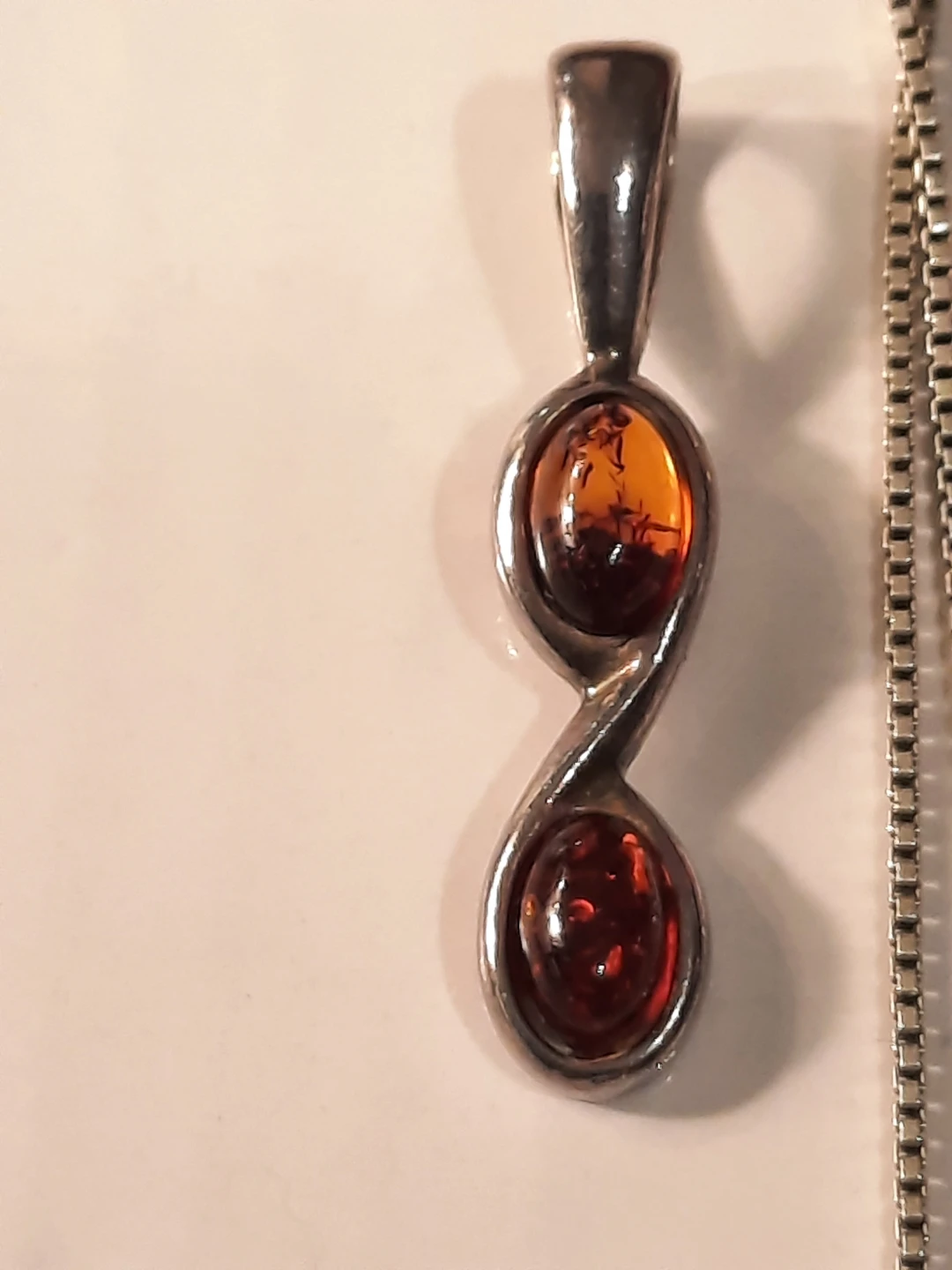 Silver 925 lot with amber - photo 2