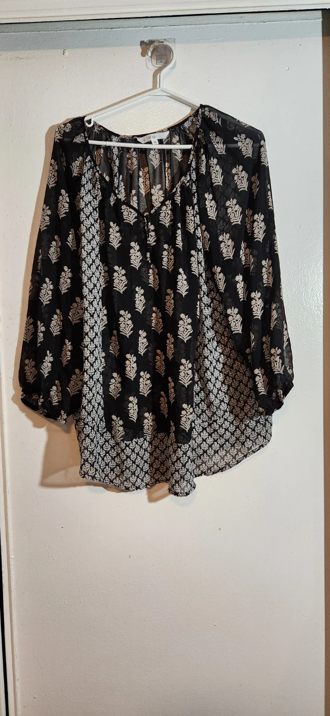 Black & White Print Blouse - photo 4