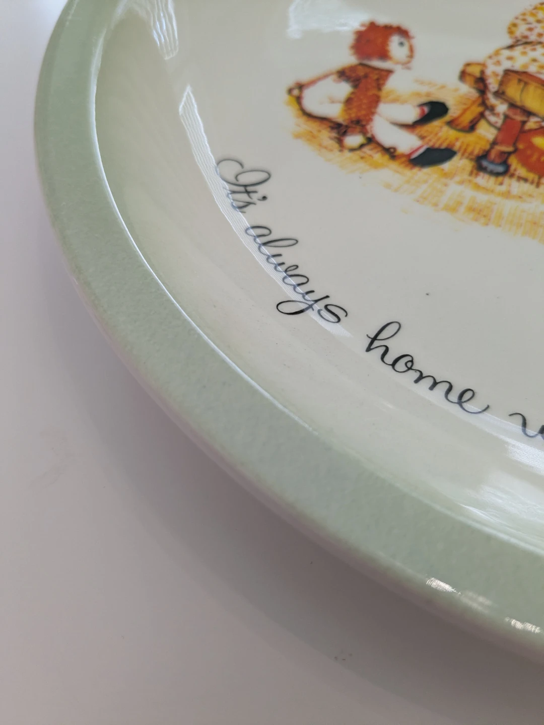 Holly Hobbie Collection Edition Plate Children and Teddy Bear - photo 5