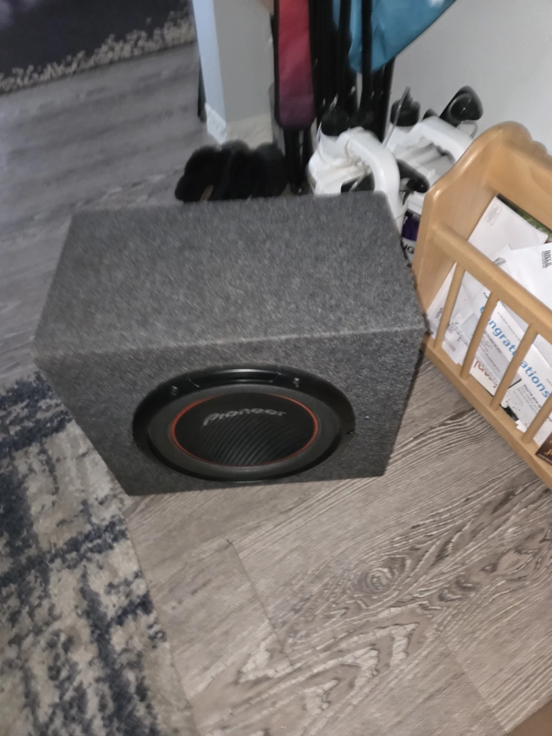 Pioneer Subwoofer & CT Sounds CT-700.1D Amplifier