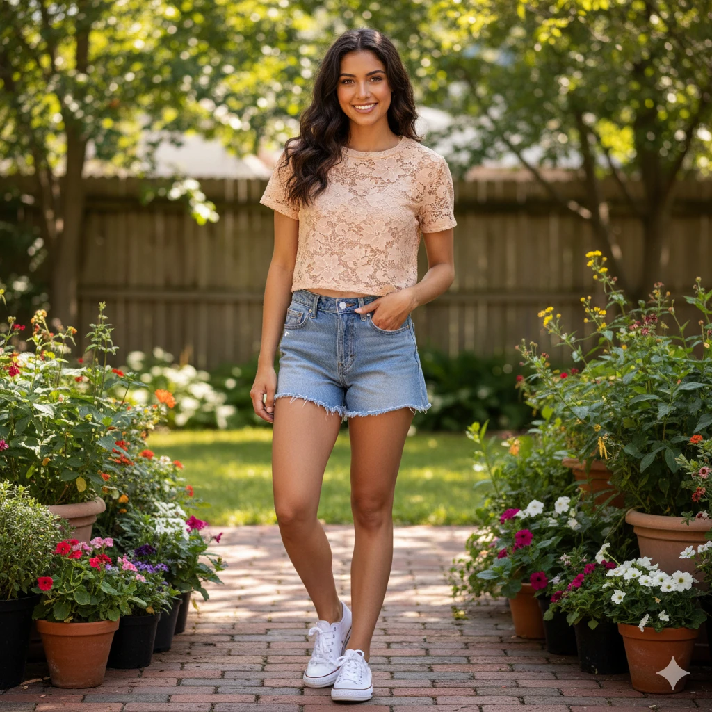 Zara Trafaluc Peach Lace Women's Top NWOT