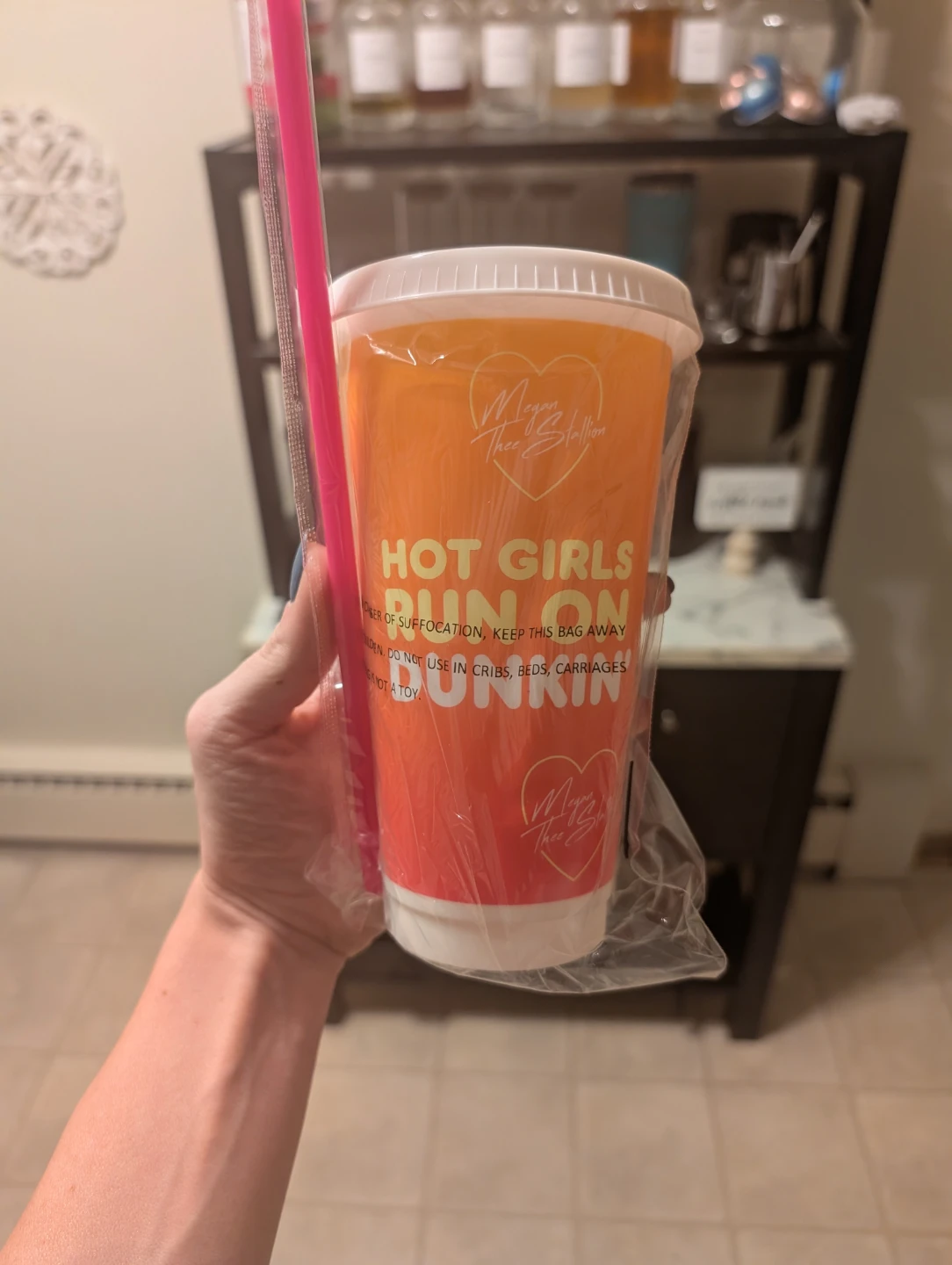 Dunkin donuts promotional hot girl cup