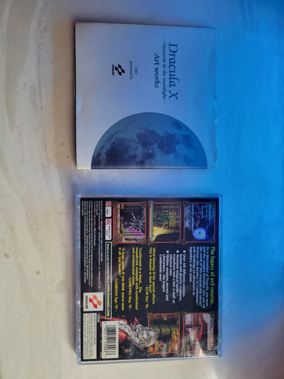 Castlevania symphony of the night Playstation 1 and art book - photo 2