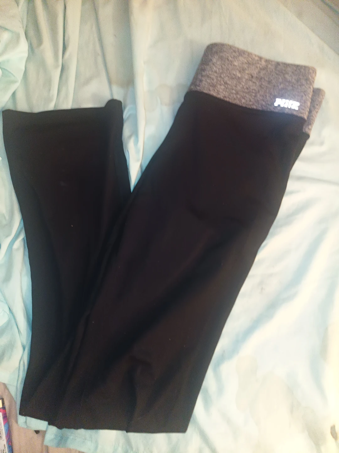PINK Victoria's Secret Black Yoga Pants reversible