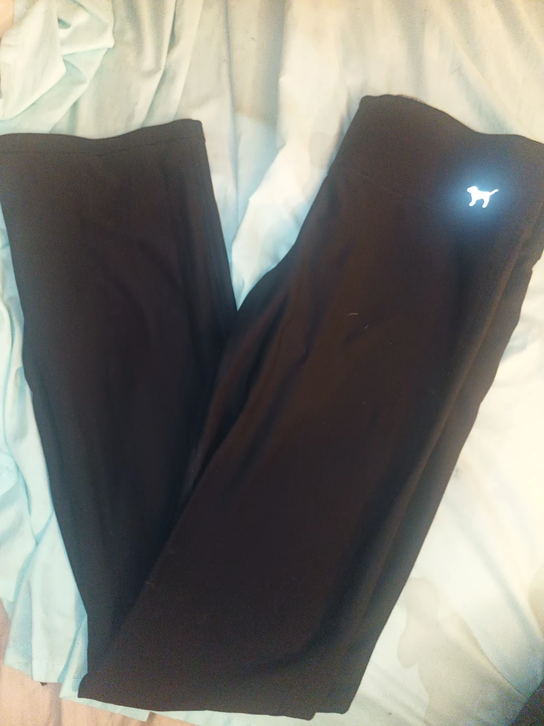 PINK Victoria's Secret Black Yoga Pants reversible - photo 2