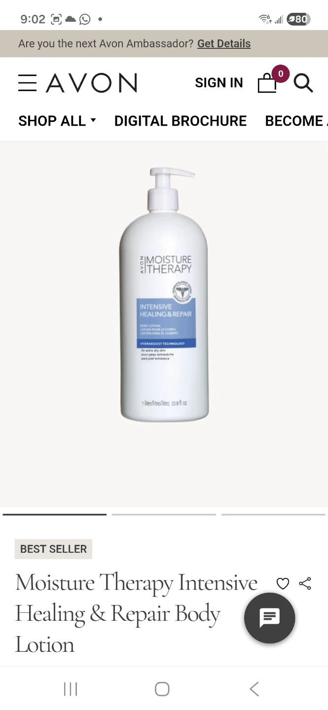 Avon Moisture Therapy Calming Body Lotion,1L, 6[Nozle Brocken]