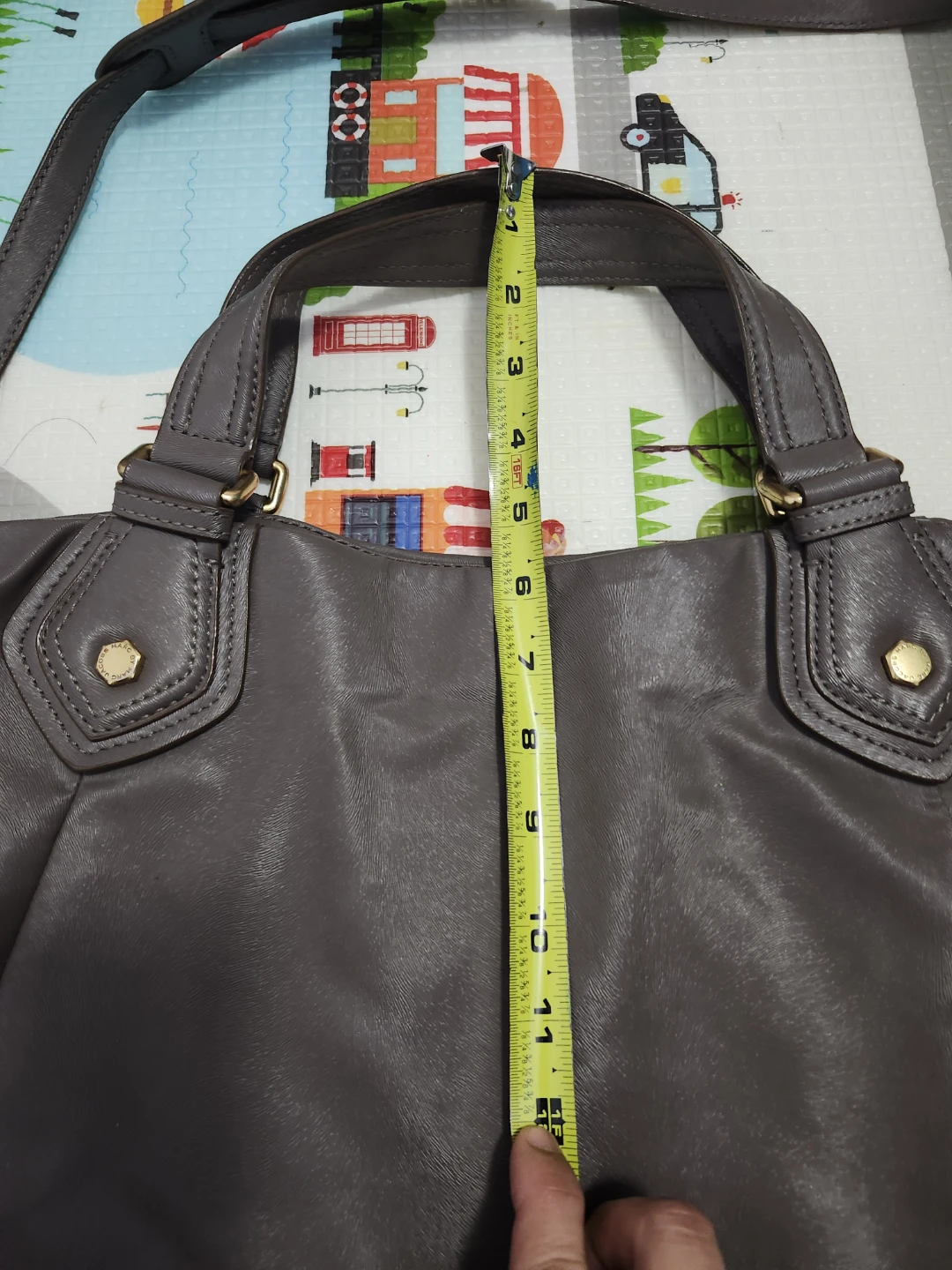 Marc Jacobs Grey Leather Tote Bag - photo 3