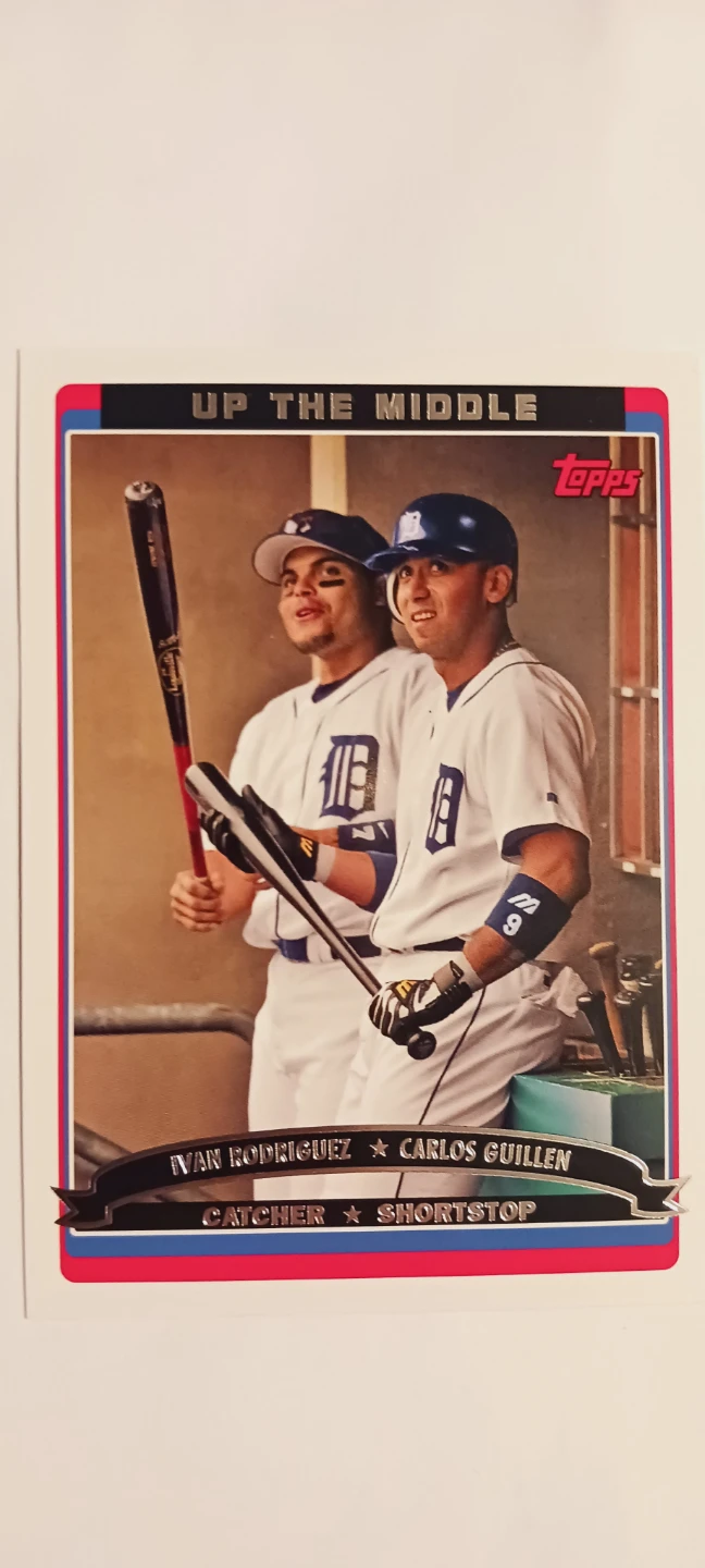 2006 Topps Ivan Rodriguez Carlos Guillen Baseball Card - photo 2