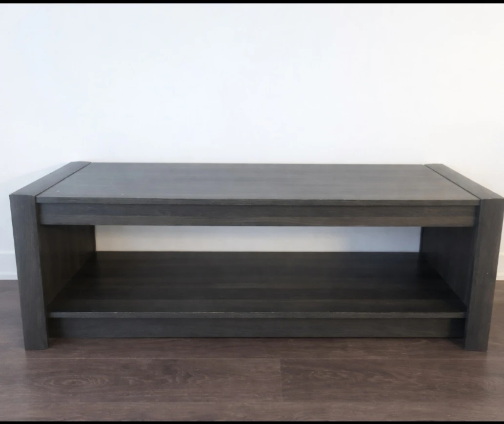 Dark Grey Wood Coffee Table