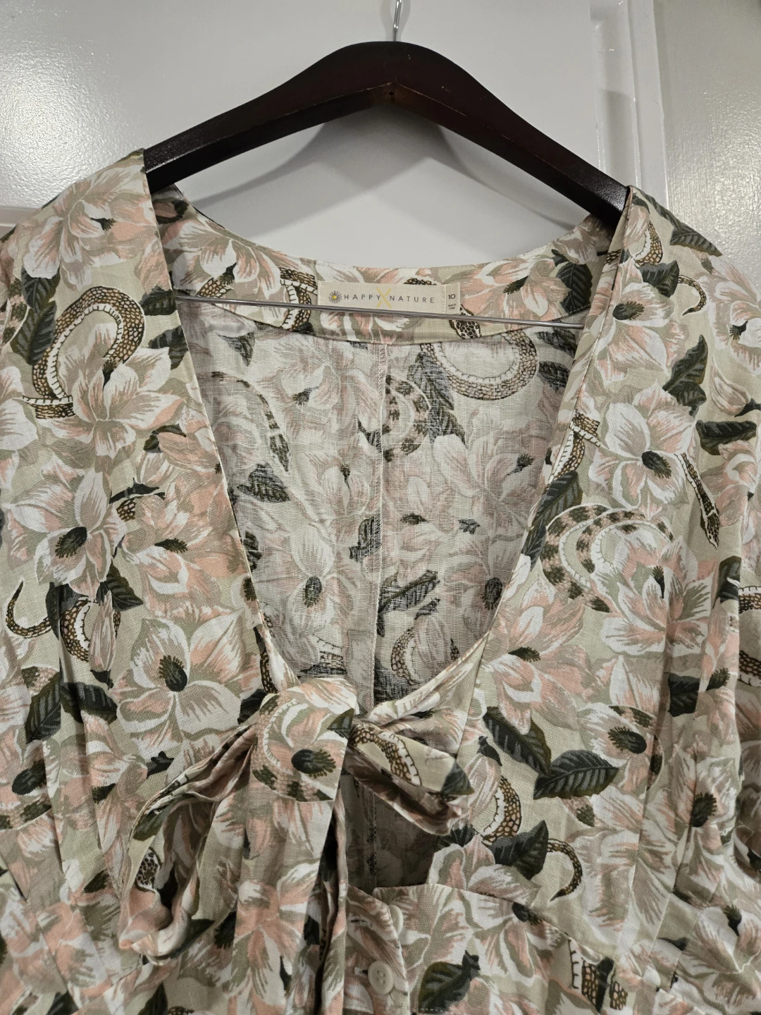 Happy Nature Floral Print Dress, Size 10 - photo 3