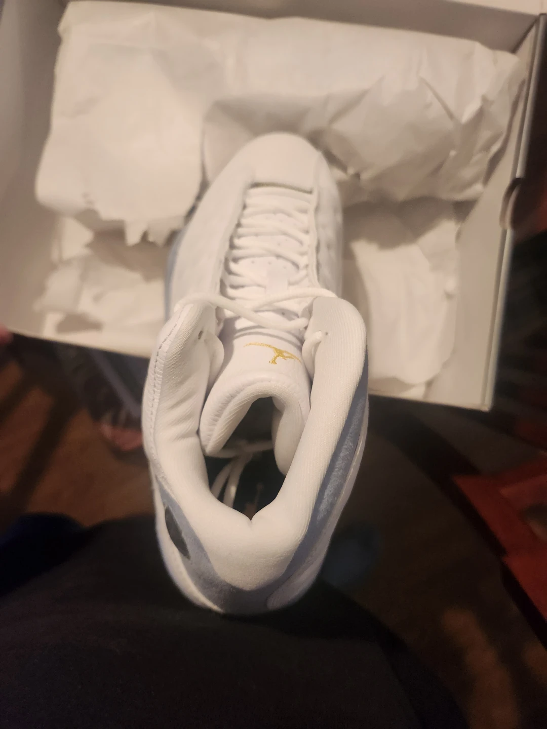 Jordan 13 Retro "Light Blue Grey" Sneakers - photo 4