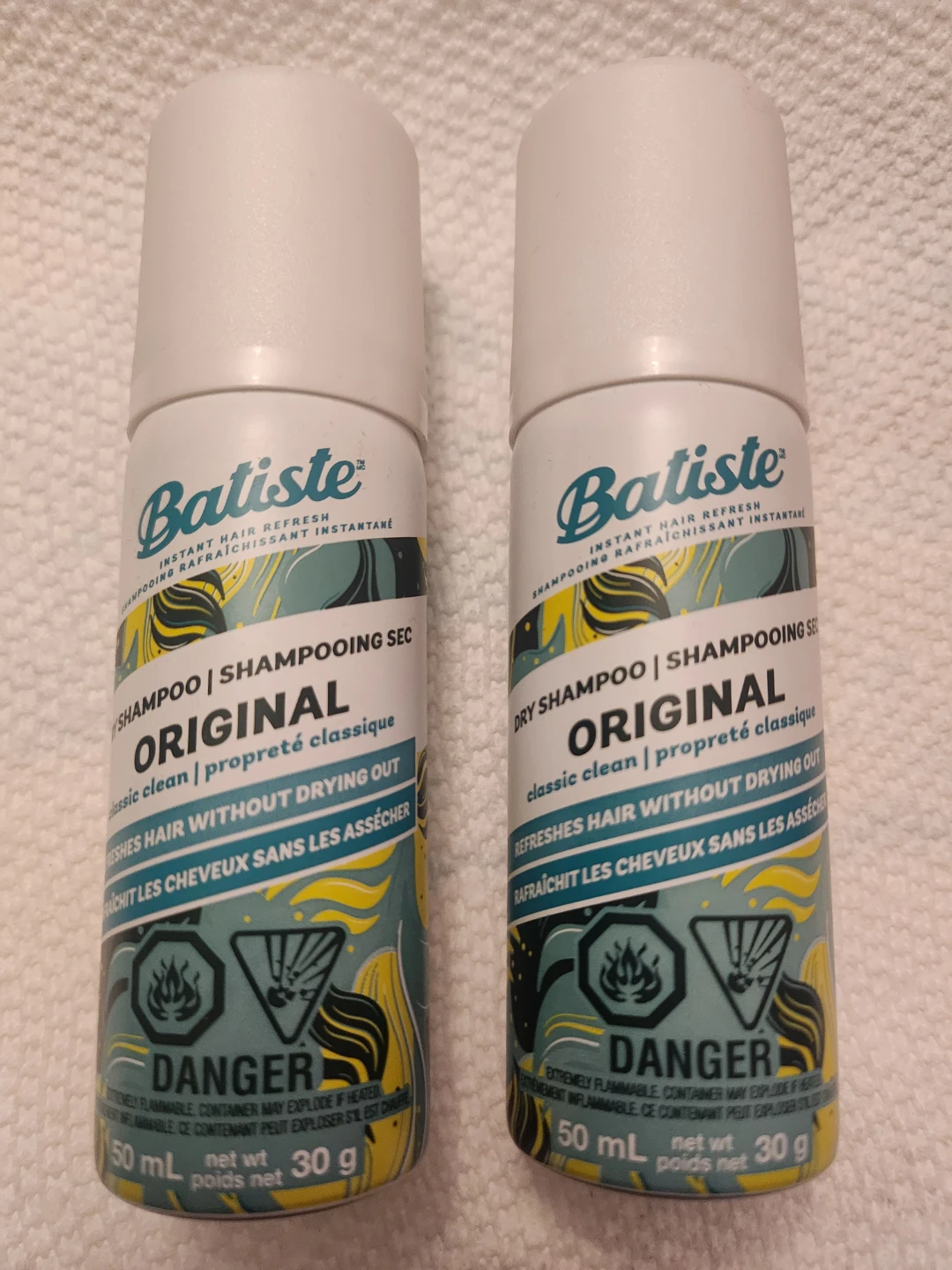 Batiste Original Dry Shampoo (2 cans each 50mL)