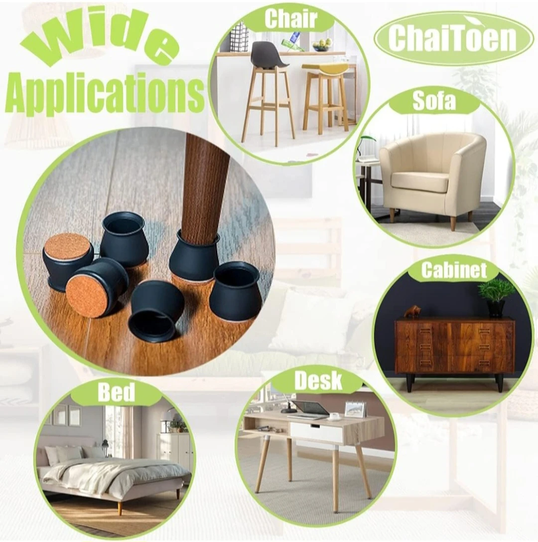 Chair Leg Protection Caps,Silicone Furniture Leg Protection ... - photo 2