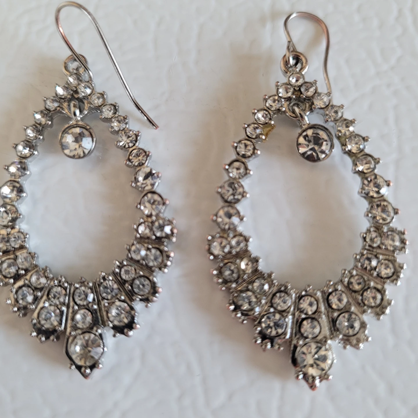 ♥️ Rhinestone Necklace and Pierced Earrings - photo 2
