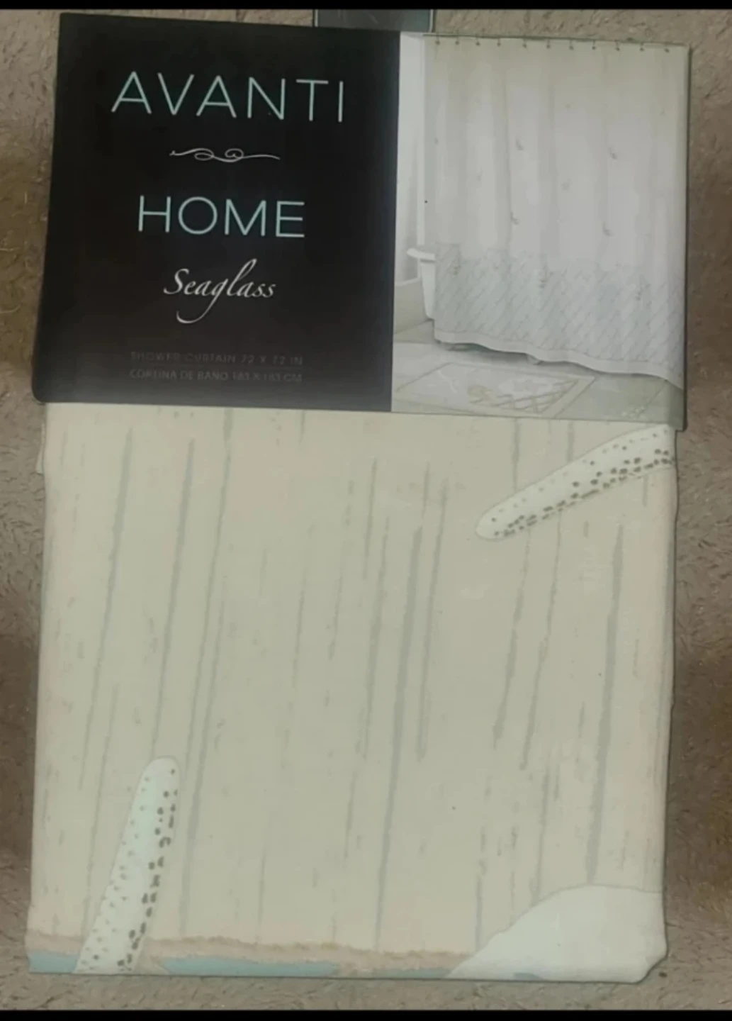 Avanti Home Seaglass Shower Curtain 72 x 72 inch 🥕