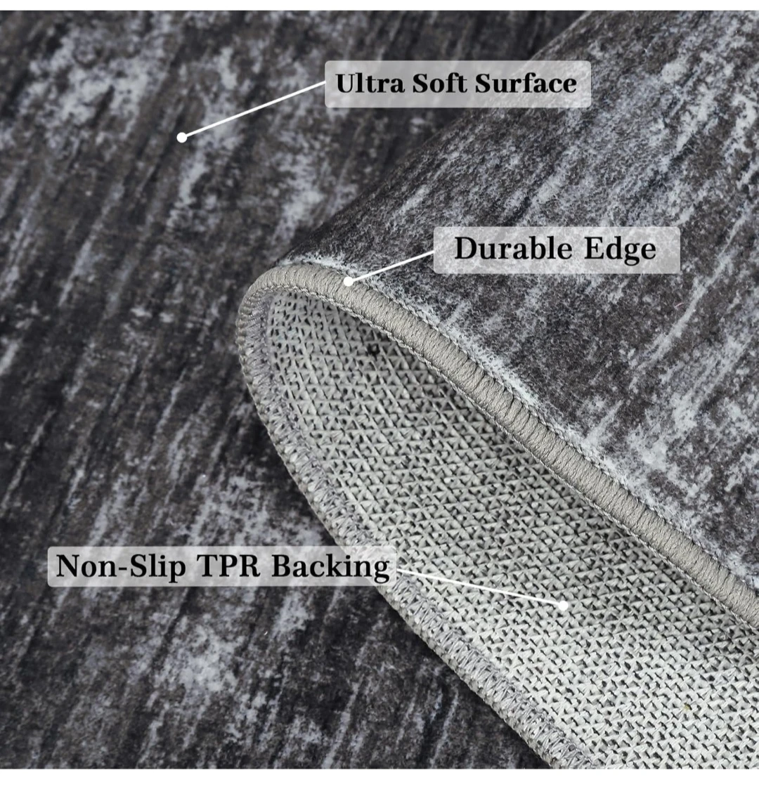 Grey Area Rug - Ultra Soft Surface - photo 4