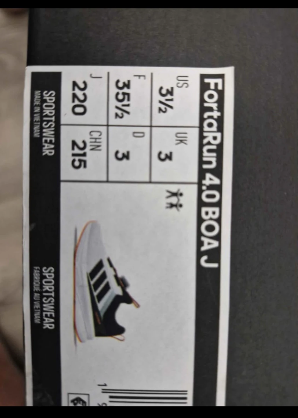Adidas FortaRun 4.0 BOA J - US 3.5 Kids - photo 3
