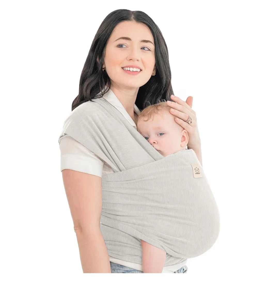 KeaBabies Original Baby Wrap Carrier - Grey - photo 2