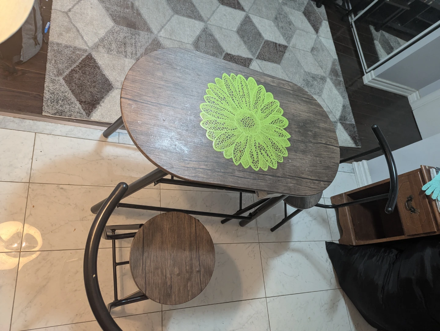 Compact Dining Set with Table and Two Chairs - photo 5