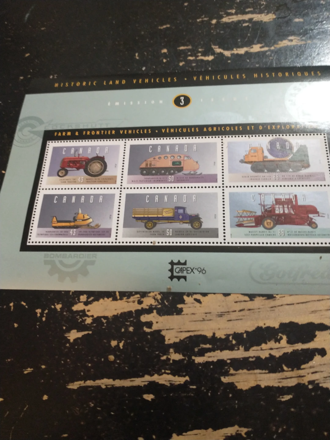Lovely Capex 1996 Historic Land Vehicles mini sheet - photo 2