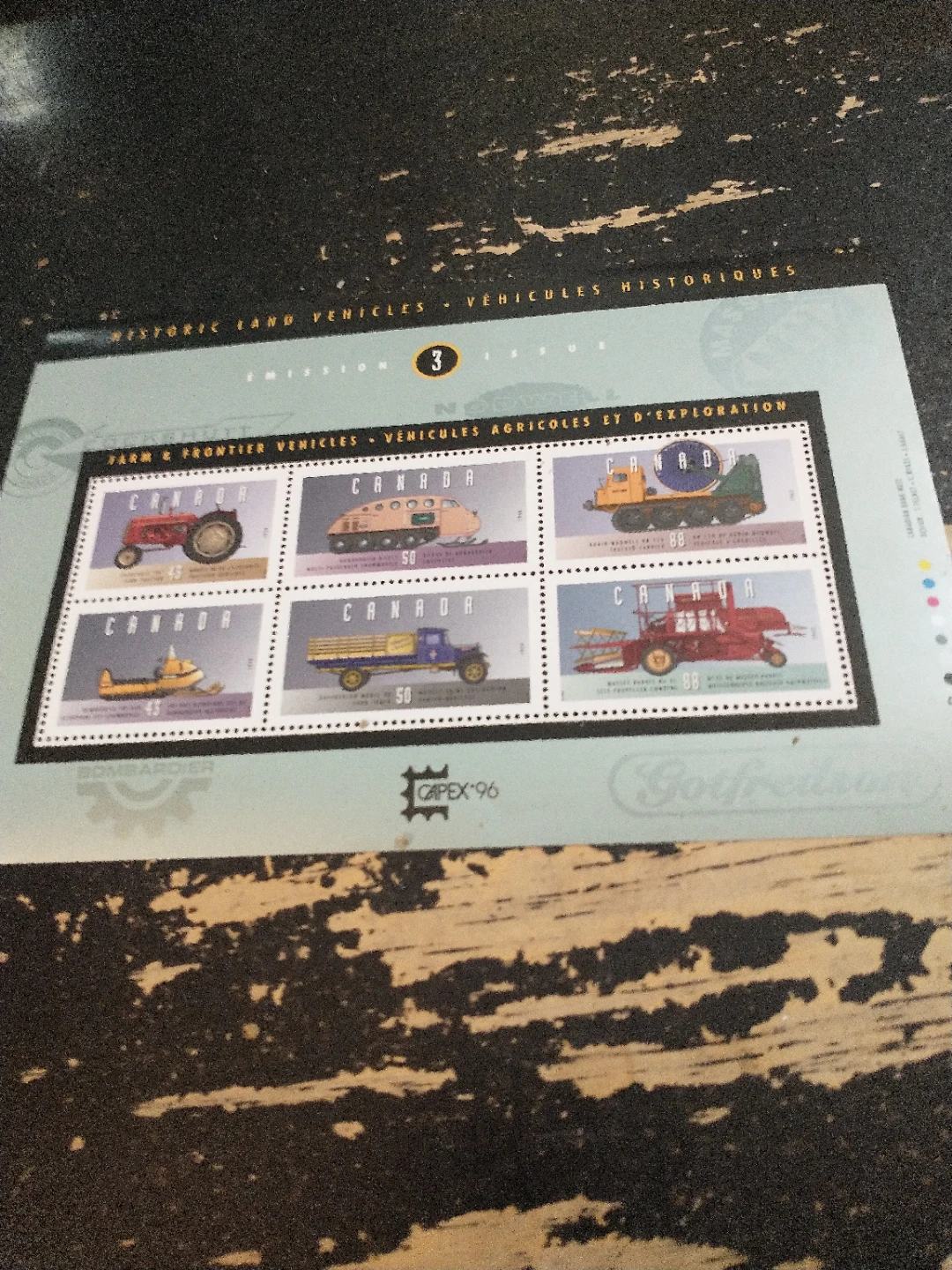 Lovely Capex 1996 Historic Land Vehicles mini sheet - photo 4