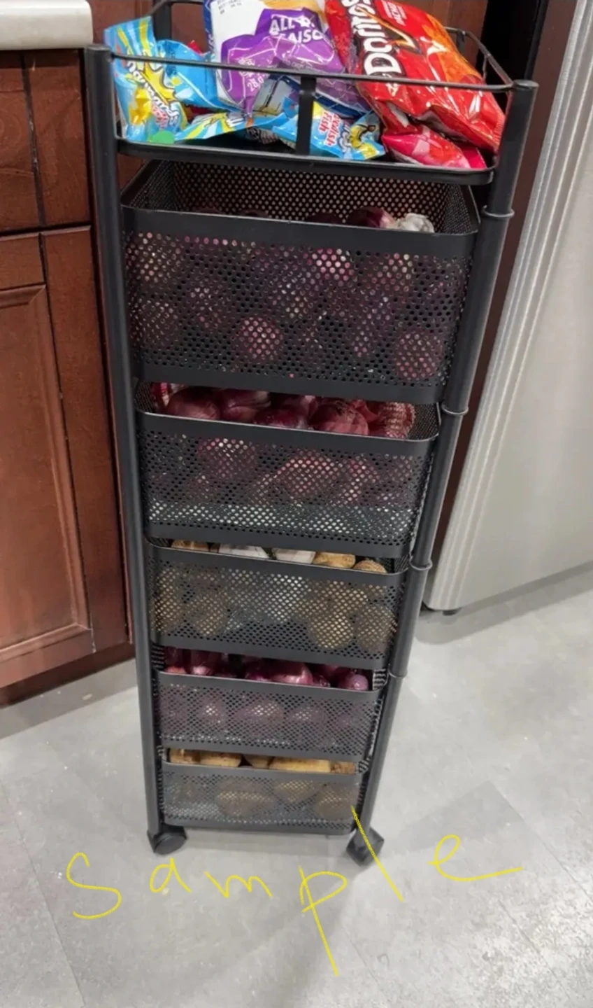 Brand new in box - Black 5-Tier Rotating Storage Shelf - photo 5