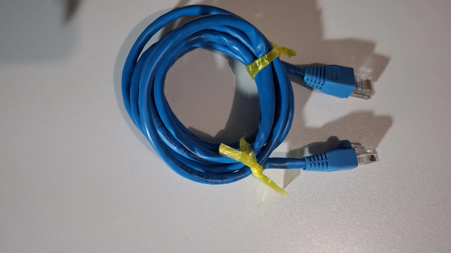 Blue d-link Ethernet Cable