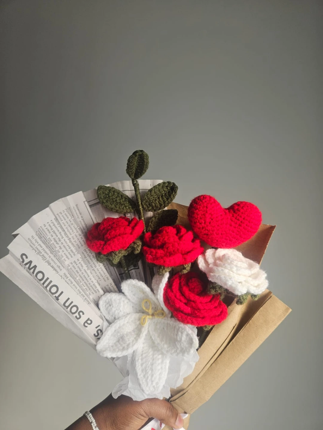 Handmade Crochet Flower Bouquet