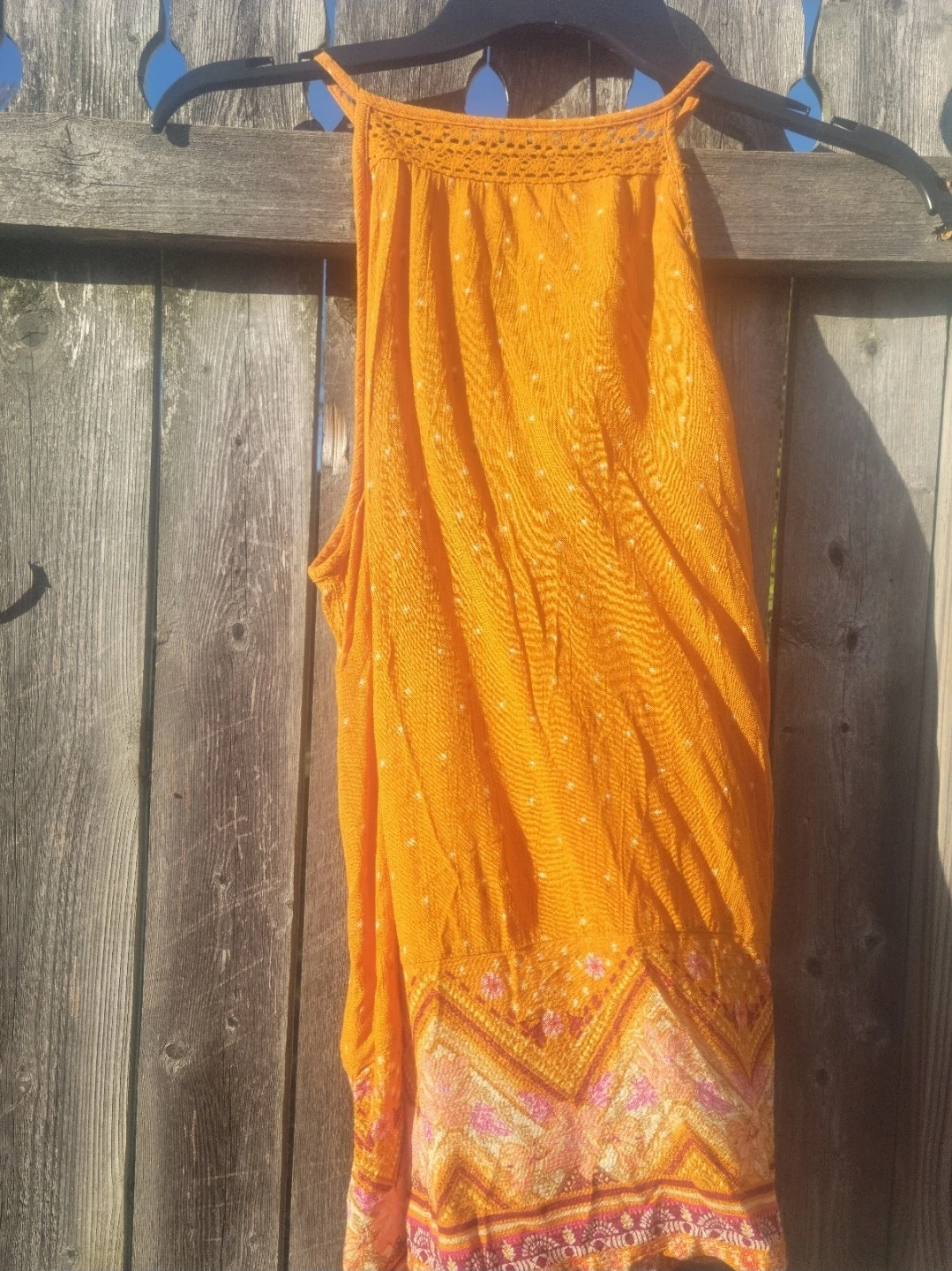 Mudd High Neck Crochet Tank Top - Size Medium