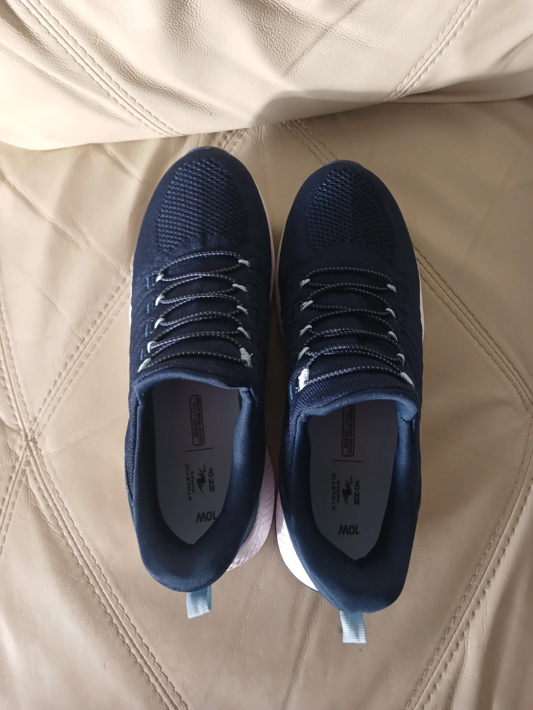 Athletic Works Navy Blue Sneakers - Size 10W