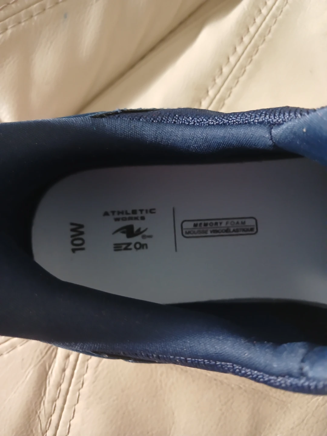 Athletic Works Navy Blue Sneakers - Size 10W - photo 3