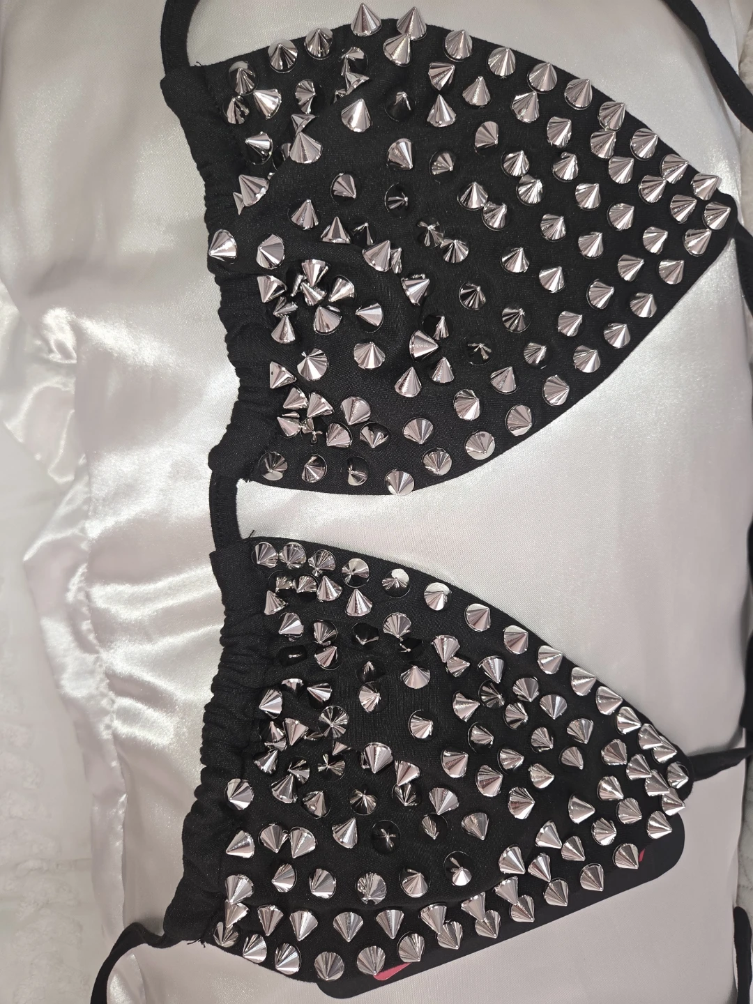 Black Studded Bikini Top - photo 2