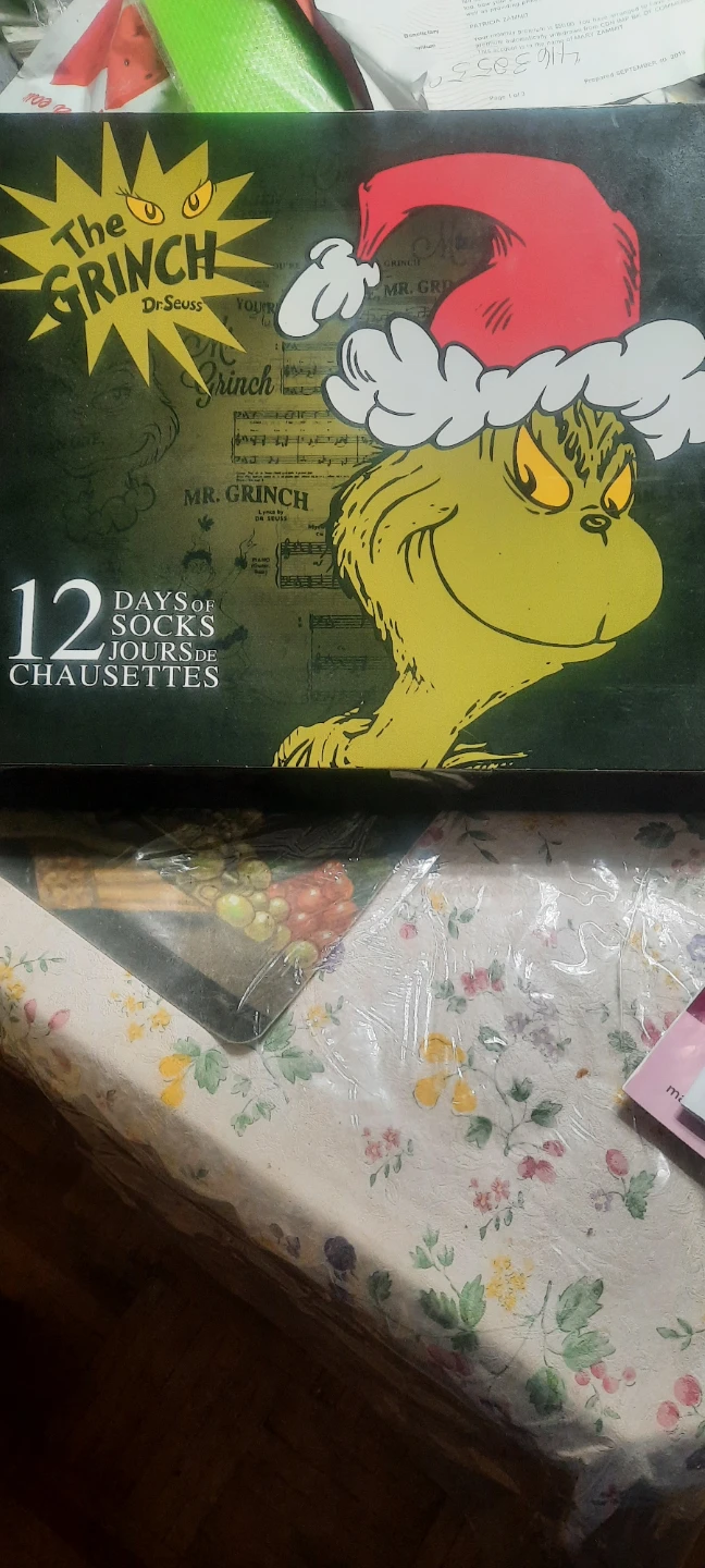 The Grinch 12 Days of Socks - New!