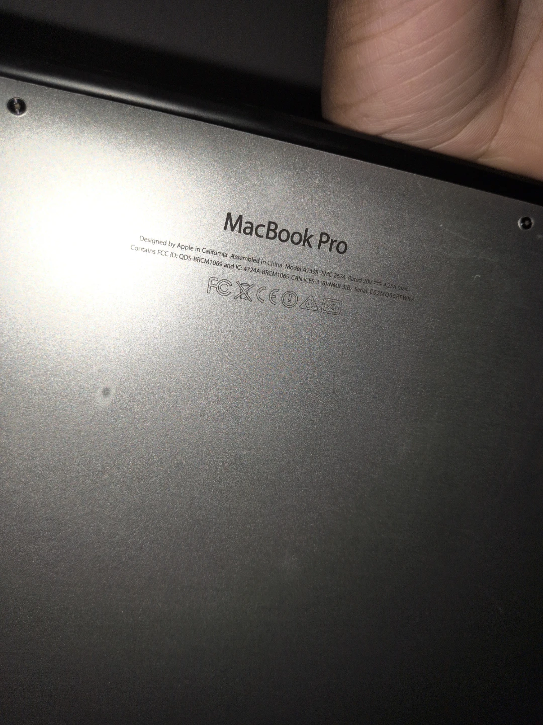 MacBook Pro 15.5 inch (late 2013)