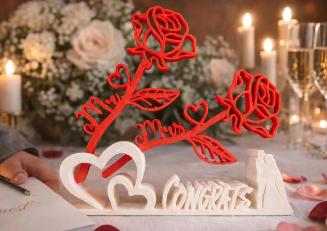 Mr. & Mrs. Congrats Decoration