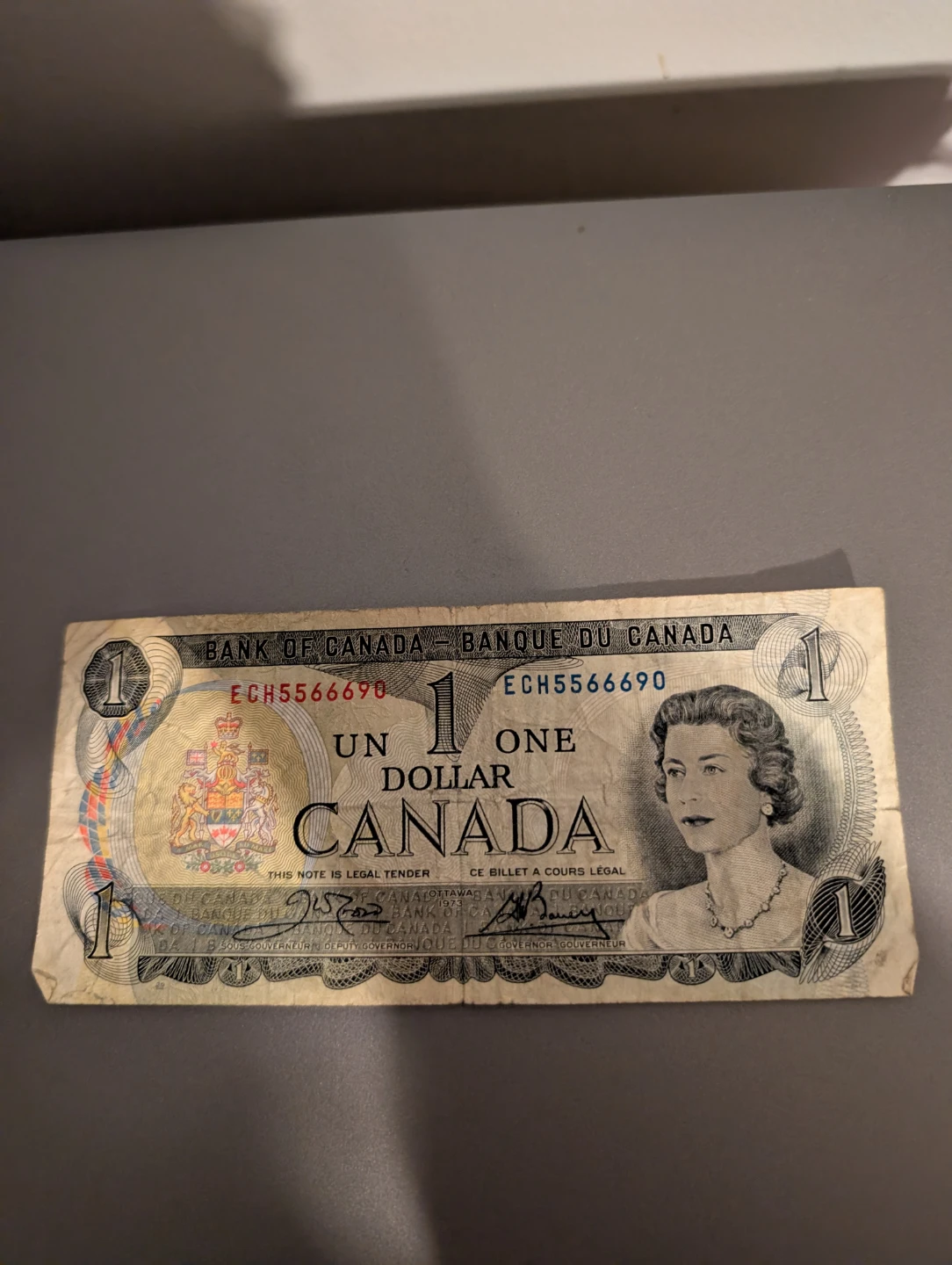 1973 Canada One Dollar Bill