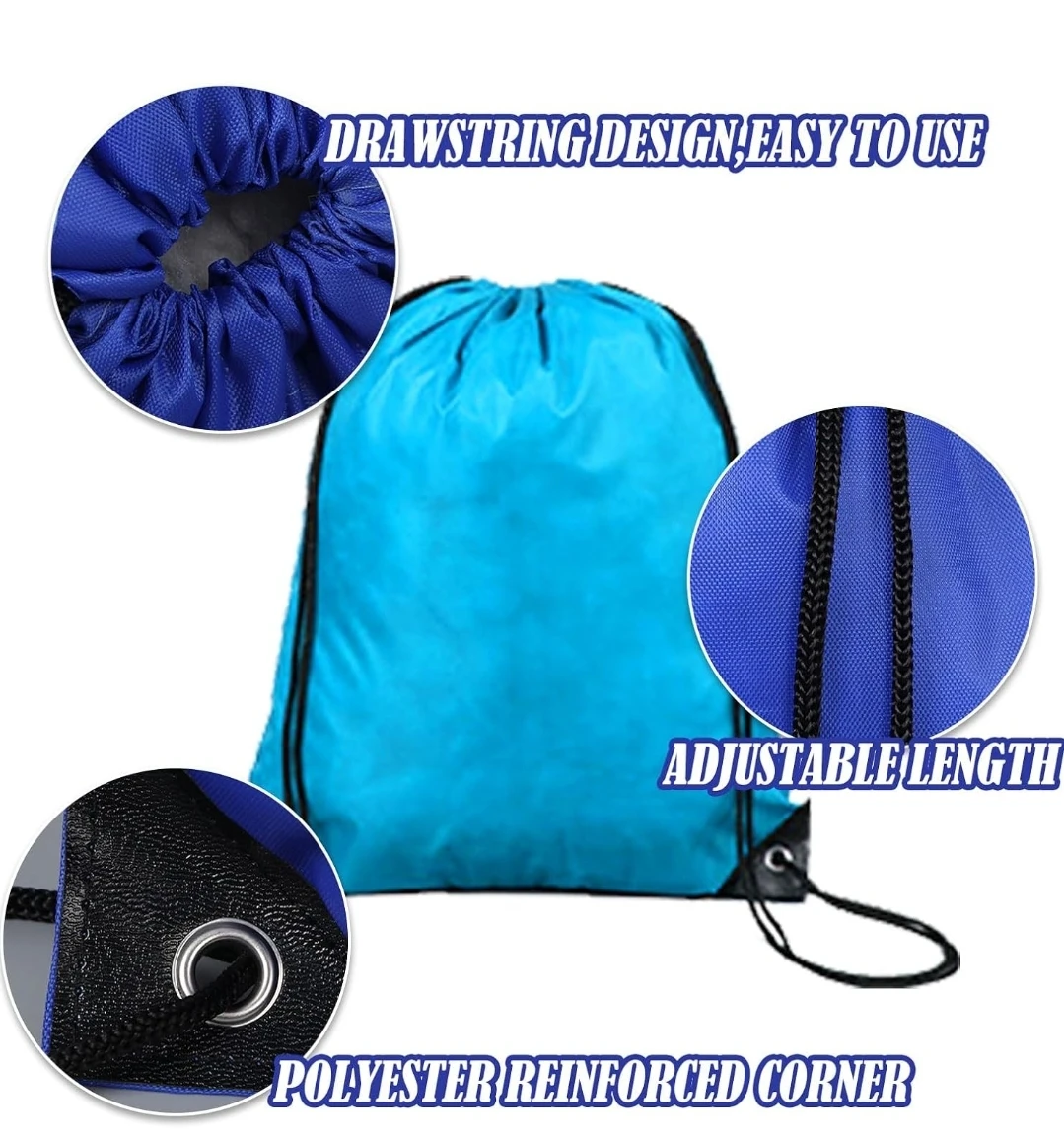 New Drawstring String Backpacks – $5 Each (Multiple Colors) - photo 2