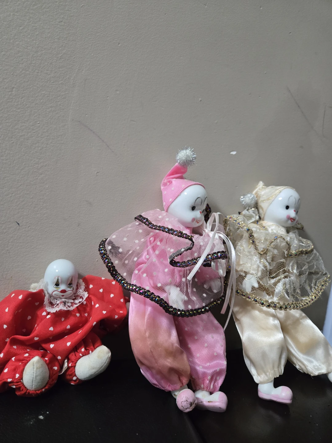 Collection of 5 Porcelain Clown Dolls - photo 5