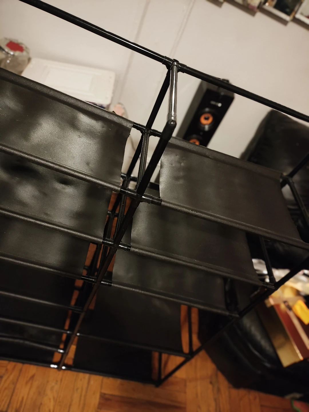 🥕Black Shoe or shelf Organizer lightweight black used - photo 4