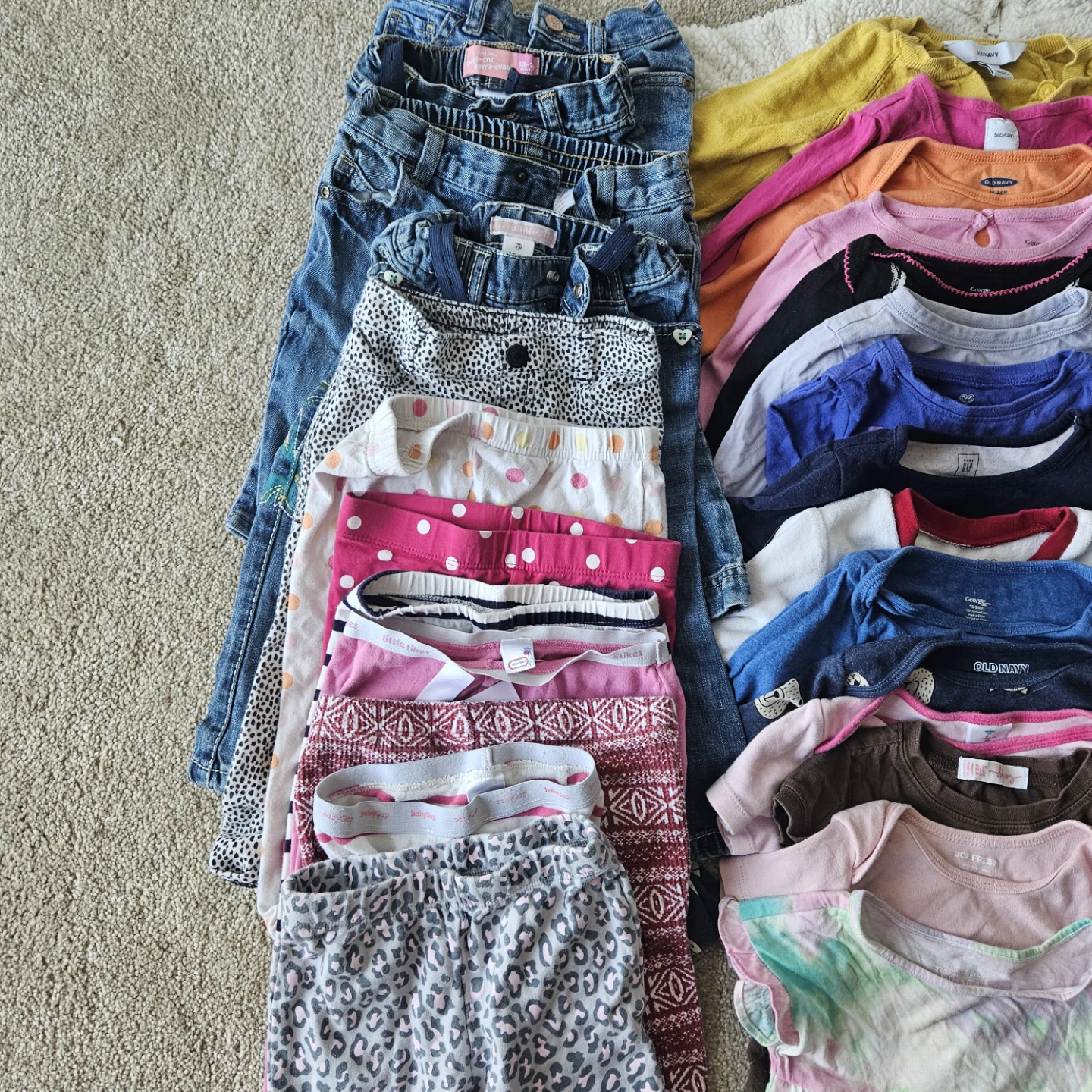 Kids Clothing Bundle - Jeans, Leggings & Tops