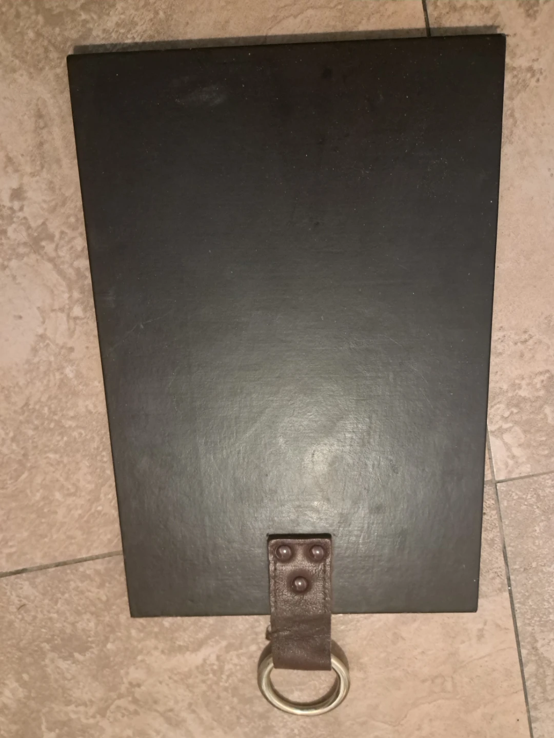 Decorative Hanging Mirror with Leather Strap - photo 3