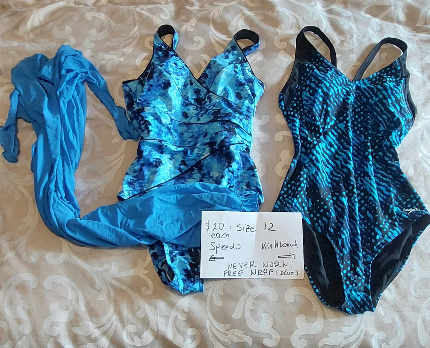 Speedo & Kirkland Swimsuits - Size 12 - New