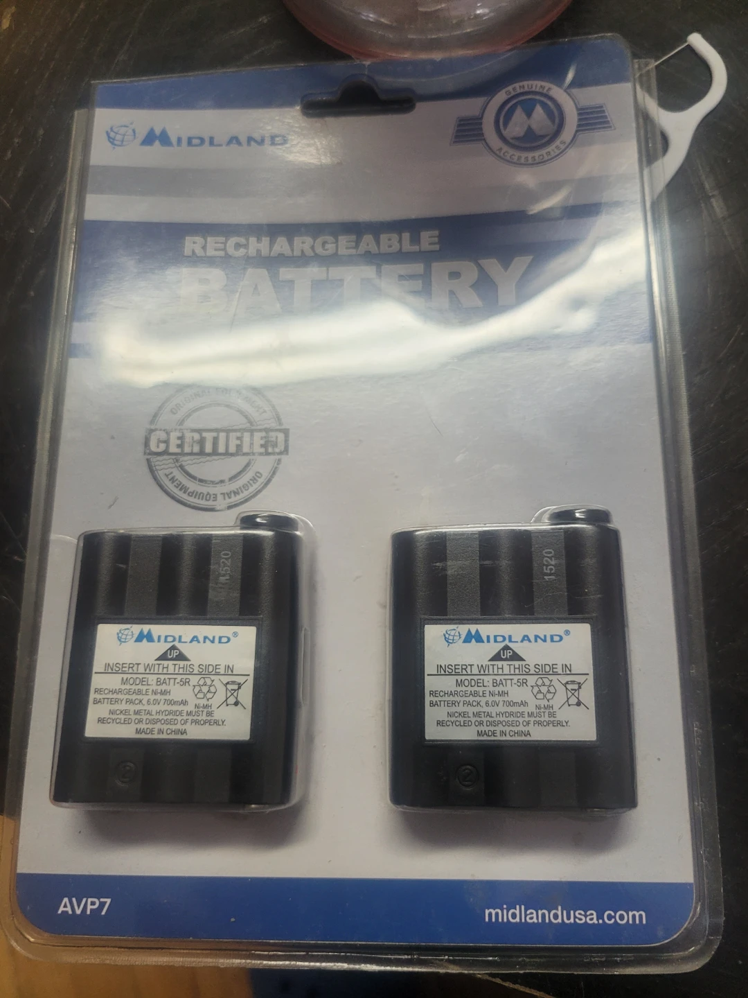 Midland 2-Pack Replacement Battery Midland WALKIE TALKIE